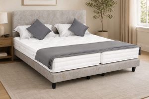200cm x 215cm Amelia Bed Base Only, Wemyss Fabric