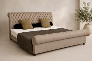 chesterfield roll top extra large bed