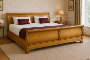 emperor size sleigh wooden beds