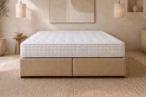 extra long and extra wide sprung divan