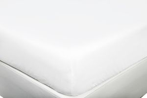 Long Single 90cm x 200cm white easycare fitted sheet